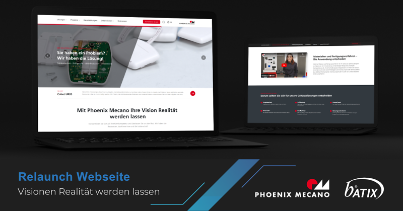 Phoenix Mecano Webseite Relaunch